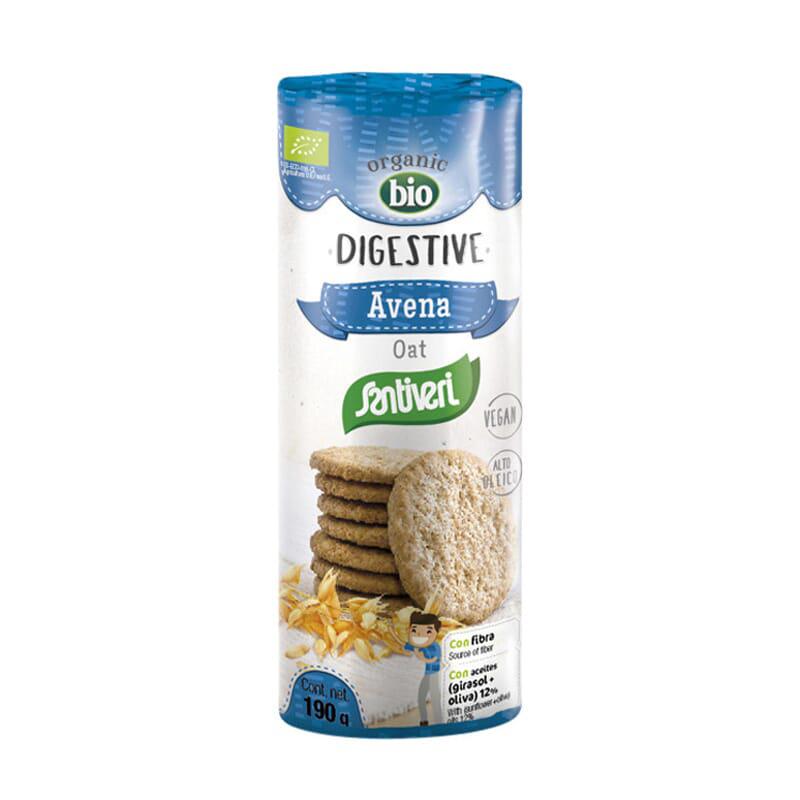 8412170040137 Santiveri Digestive Oatmeal Biscuit Bio 190g - Image 1