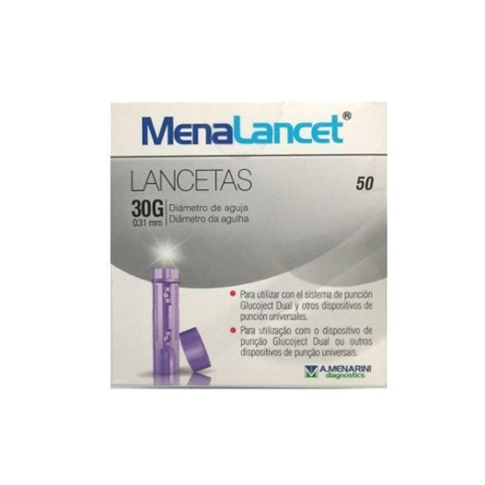 8426521421254 Menalancet 30g 50 Lancets - Image 1