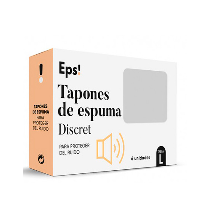 8430022015065_1 Eps Foam Ear Plugs Discret 6 Units Size L - Image 1