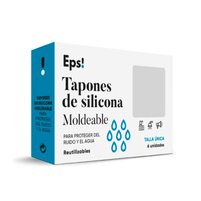 8430022015102_1 Eps Mouldable Silicone Ear Plugs 6 Units - Image 1