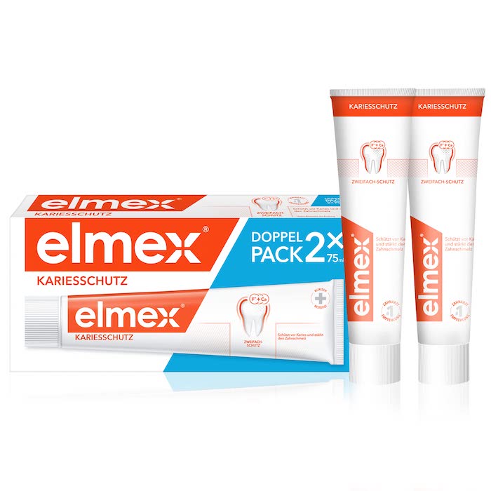 8430442010152 Elmex Caries Toothpaste 2x75ml - Image 1