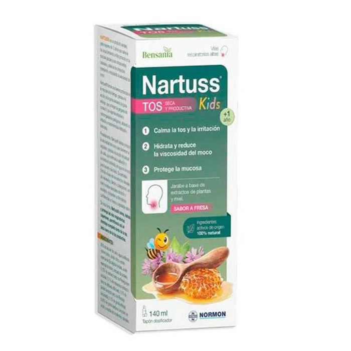 8435232359039 Bensania Nartuss Kids Dry Cough 140ml - Image 1