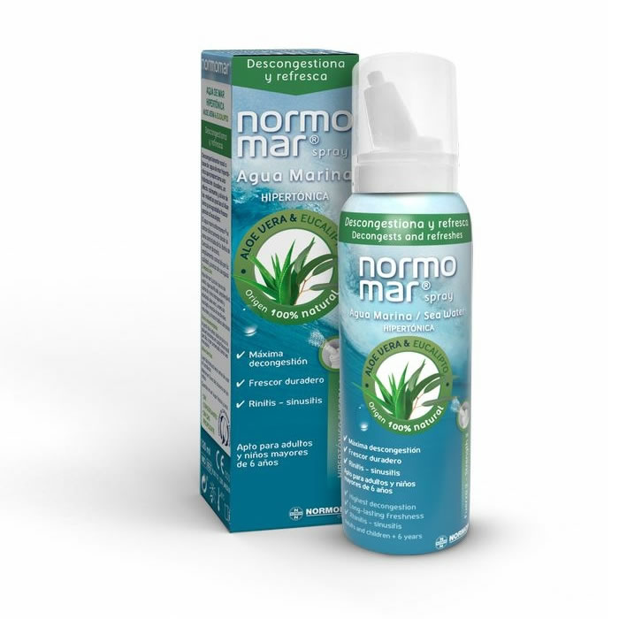 8435232359190 Normomar Aloe Eucalypt Nasal Spray 120ml - Image 1