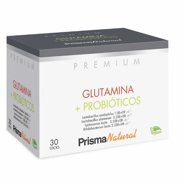 8437010199837_1 Prisma Natural Glutamine + Probiotics 30 Sticks x 4.37g - Image 1