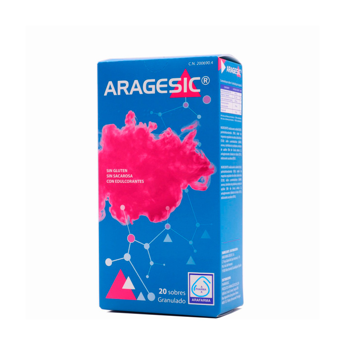 8437010381546 Arafarma Aragesic 20 Envelopes - Image 1