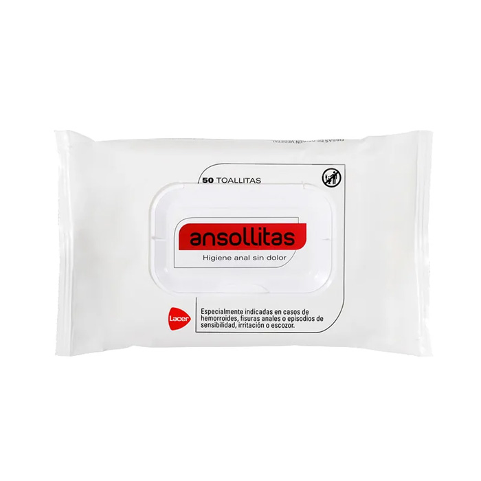 8470001562562_1 Lacer Ansollitas Anal Hygiene Wipes 50 Units - Image 1