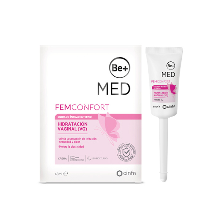 8470001990631_1 Be+ Internal Vaginal Moisturising Cream 8x6ml - Image 1