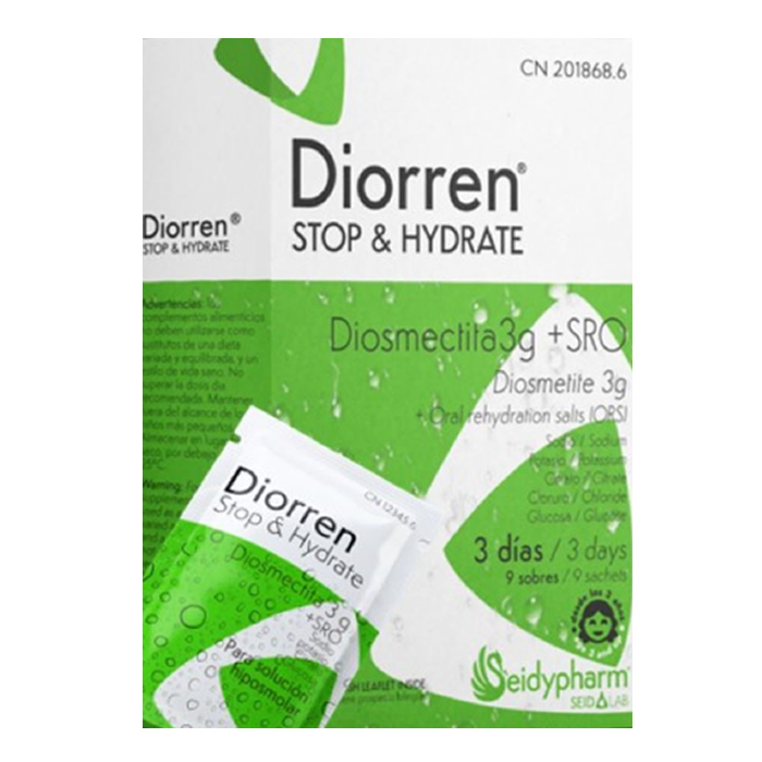 8470002018686 Diorren Stop & Moisturise 9 Sachets - Image 1