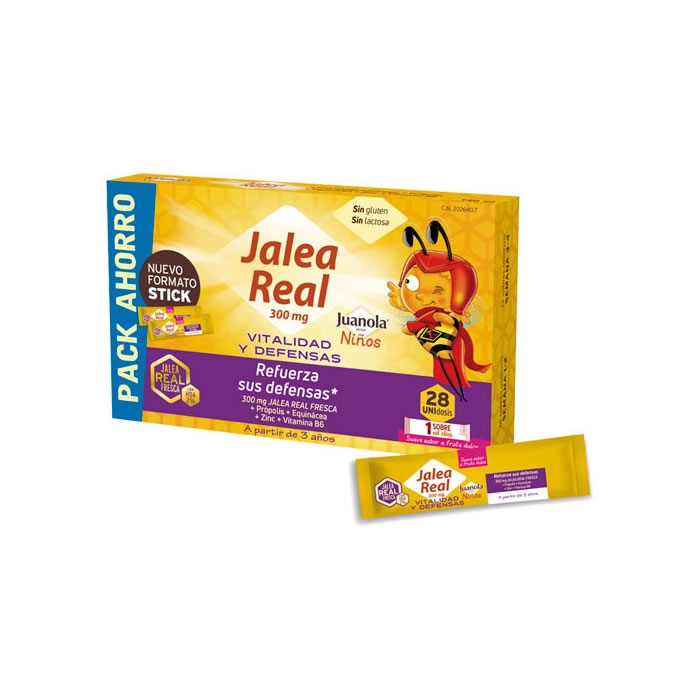 8470002026407 Juanola Royal Jelly Children 28 Sticks - Image 1