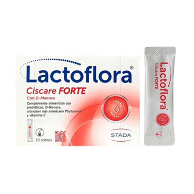 8470002126824 Lactoflora Ciscare Forte 10 Sachets with D-Mannose and Probiotics - Image 1