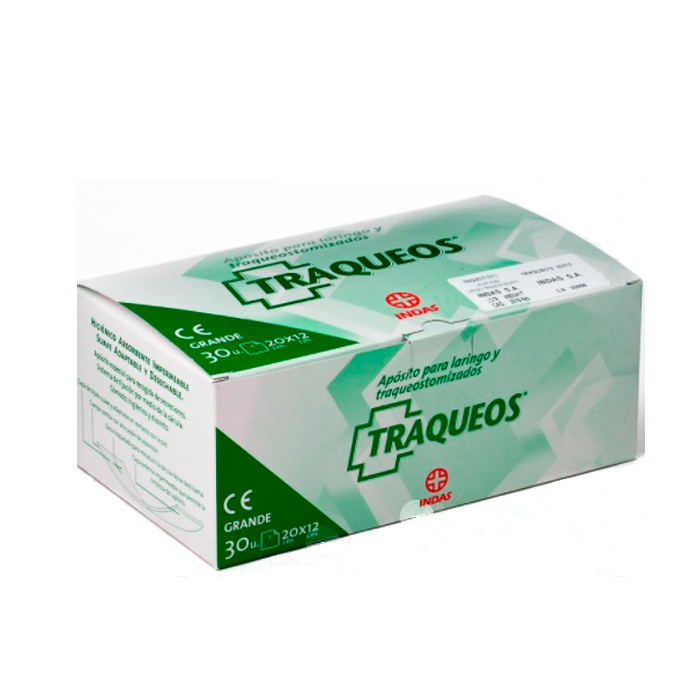 8470003009966_1 Indas Traqueos Bandage 20x12cm 30U - Image 1