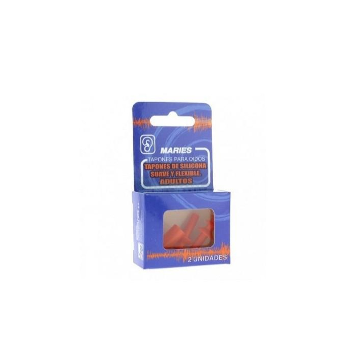 8470003049566_1 Maries Silicone Earplugs Adult 2Pcs - Image 1