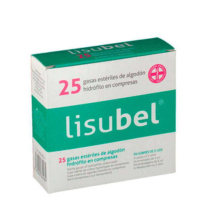 8470004864984 Lisubel Sterile Gauze Gauze Pads Hydrofolic Cotton Compresses 25U - Image 1
