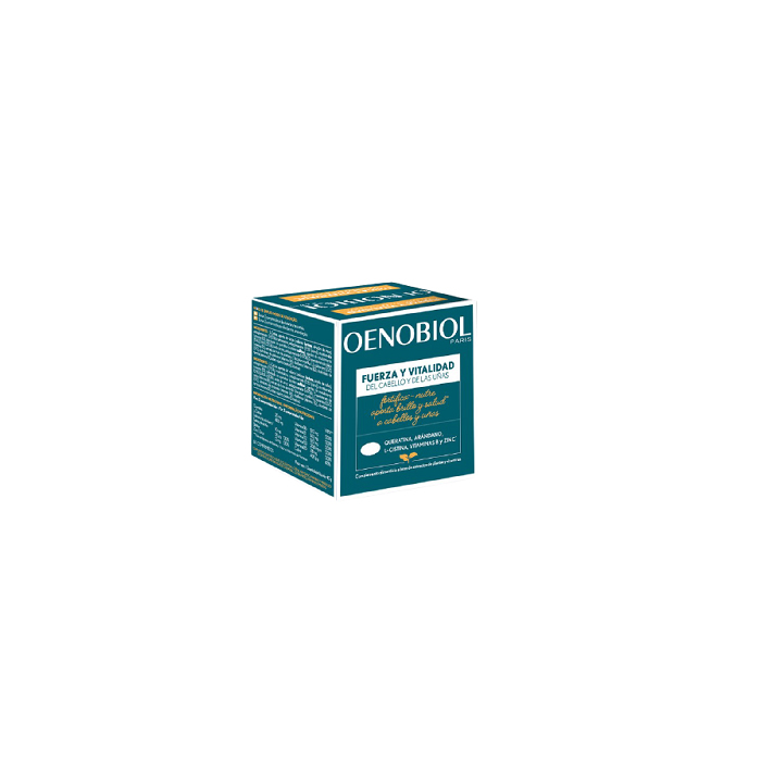 8713304953898_1 Oenobiol Strength & Vitality Hair & Nails 60 Capsules - Image 1