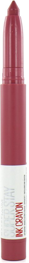 93x840 Maybelline Superstay Ink Crayon Matte Lipstick 25 Stay Exceptional Purple 14 Gr - Image 1