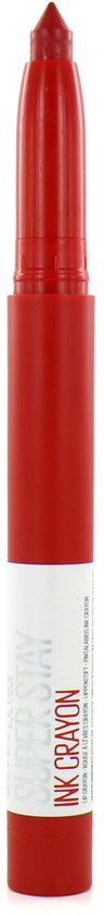 96x840 Maybelline SuperStay Ink Crayon Matte Lippenstift 45 Hustle in Heels Rood 14 gr - Image 1