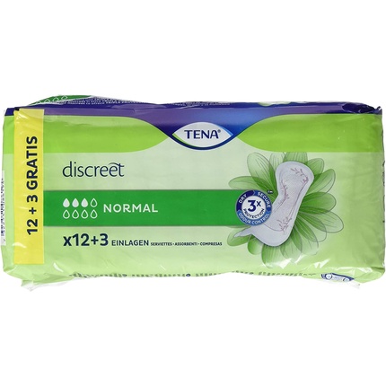LhZDVPJWJ94ykJu5ZJ4Cs6 Discreet Normal Incontinence Compress 15 U By Tena Lady 15 Pcs - Image 1