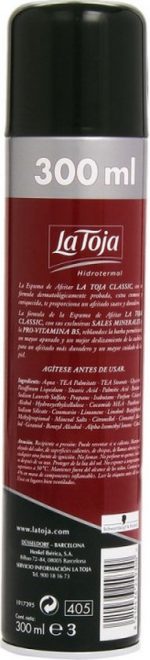La Toja Classic Shaving Foam Spray 300ml - Image 3