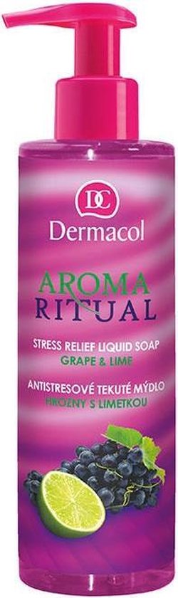 250x840-7 Dermacol - Aroma Ritual Stress Relief Liquid Soap ( Grapes with Lime ) - 250ml - Image 1
