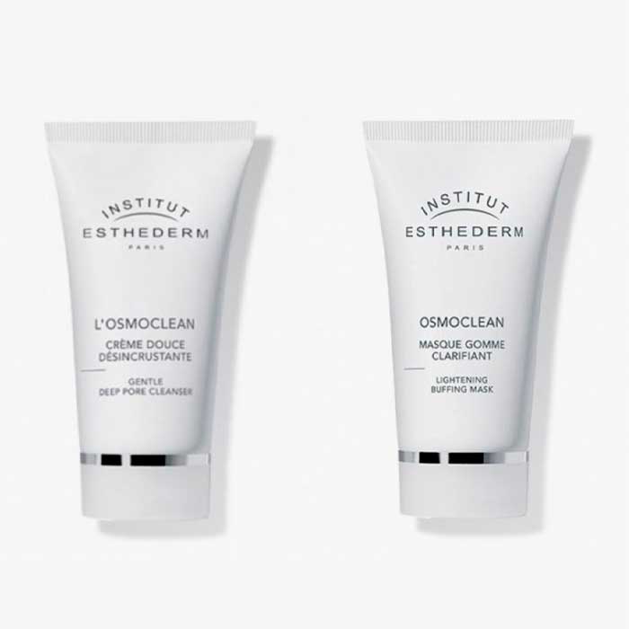 2595330_06213e0b6faaa8b51c54d05f9d3e28f5 Institut Esthederm Pack Osmoclean Descaling Cream 75ml+ Osmoclean Exfoliating Mask 75ml - Image 1