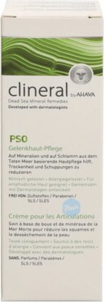 CLINERAL by Ahava PSO Joint Skin Cream 75 ml