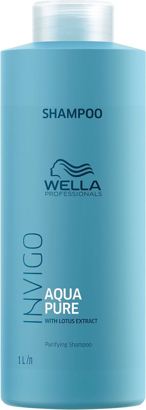 299x840-71 Wella Invigo Balance Aqua Pure Reinigende shampoo 1000 ml - Normale shampoo vrouwen - Voor Alle haartypes - Image 1