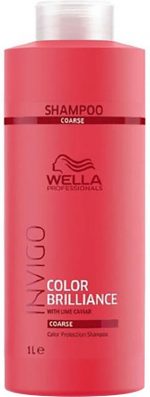Wella Brilliance Shampoo weerbarstig haar -1000 ml - Normale shampoo vrouwen - Voor Alle haartypes