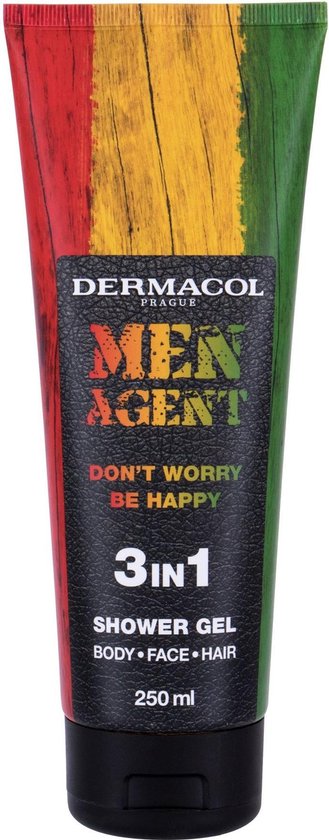 329x840-18 Dermacol - Men Agent Don'T Worry Be Happy 3In1 Shower Gel - Shower Gel For Men - Image 1