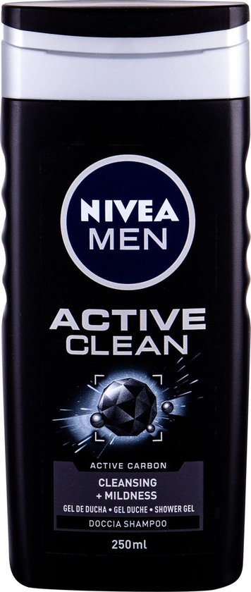 356x840-8 Nivea Men Active Clean 250ml Shower Gel - Image 1