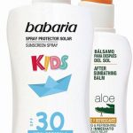 Babaria Sun Kids Sunscreen Lotion Water Resistant Spf30 Spray 200ml Set 2 Pieces