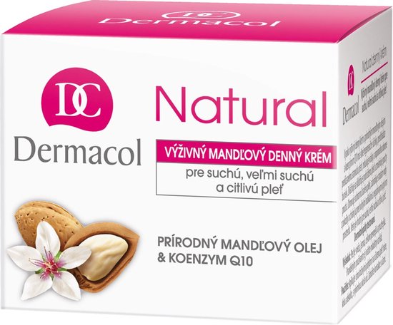 550x456-13 Dermacol - Natural (Dry & Sensitive Skin) - Almond Nourishing Day Cream - 50ml - Image 1