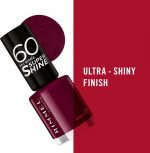 Rimmel London 60 Seconds Super Shine Nagellak - 712 Berry Pop - Image 2
