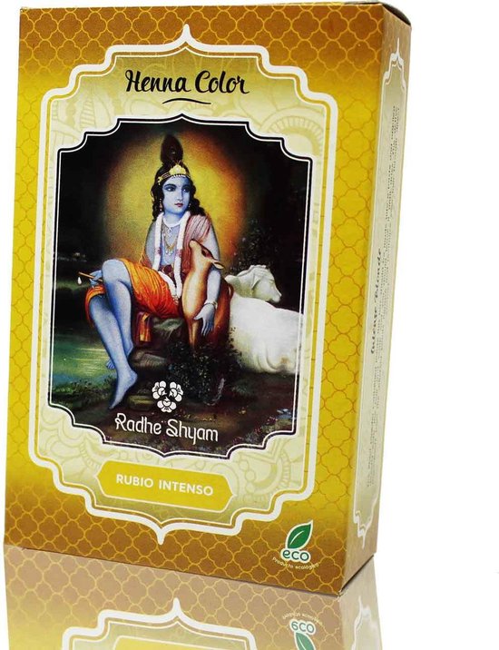 550x716-20 Semi-permanente kleurstof Henna Radhe Shyam Shyam Henna Blond (100 g) - Image 1