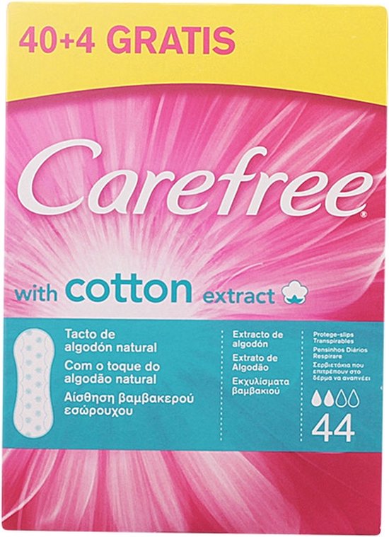 550x759-14 Carefree With Cotton Extract Pantyliners 44 Units - Image 1