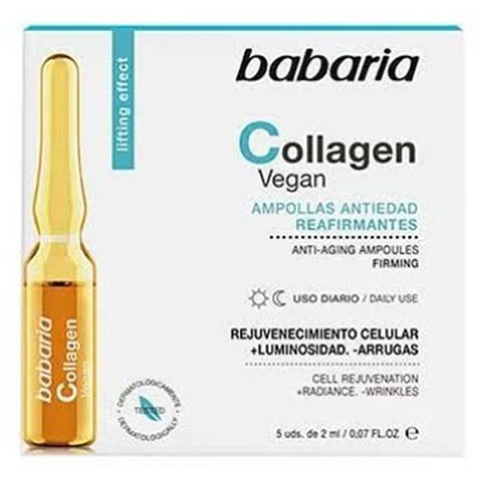 8410412100618 Babaria Collagen Vegan Ampoules 5 x 2ml - Image 1