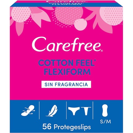 huTjK7CZXBqZP2sbsHxyyX Flexiform Protector Cotton Fragrance Free 56 U By Carefree 56 Pcs - Image 1