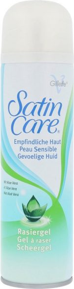 Gillette - Satin Care Shave Aloe Vera Gel (Dry Skin) - Shaving Gel - 200ml - Image 2