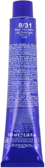 Permanent Dye Inebrya Bionic Color Nº 8/31 Light Blonde Sandy 100 ml - Image 2