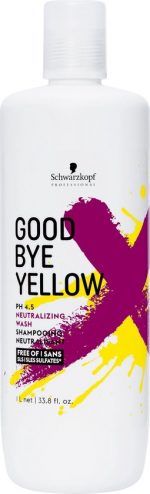 Schwarzkopf Goodbye Yellow 1000ml INT - Zilvershampoo vrouwen - Voor Alle haartypes - 1000 ml - Zilvershampoo vrouwen - Voor Alle haartypes