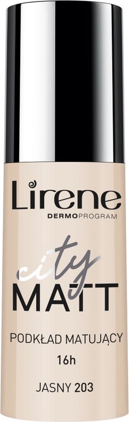257x840-133 Lirene - City Matt fluid matująco-wygładzający do twarzy 203 Jasny 30ml - Image 1