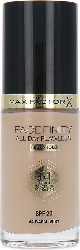 269x840-43 Max Factor Facefinity All Day Flawless 3-In-1 Vegan Foundation 044 Warm Ivory - Image 1