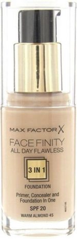 Max Factor Facefinity All Day Flawless 3-in-1 Liquid Foundation - 045 Almond - Image 3