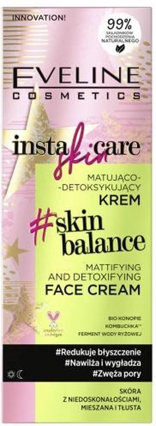 308x840-116 Insta Skin Care matterende en ontgiftende crème voor de gecombineerde en vette huid met imperfecties 50ml - Image 1