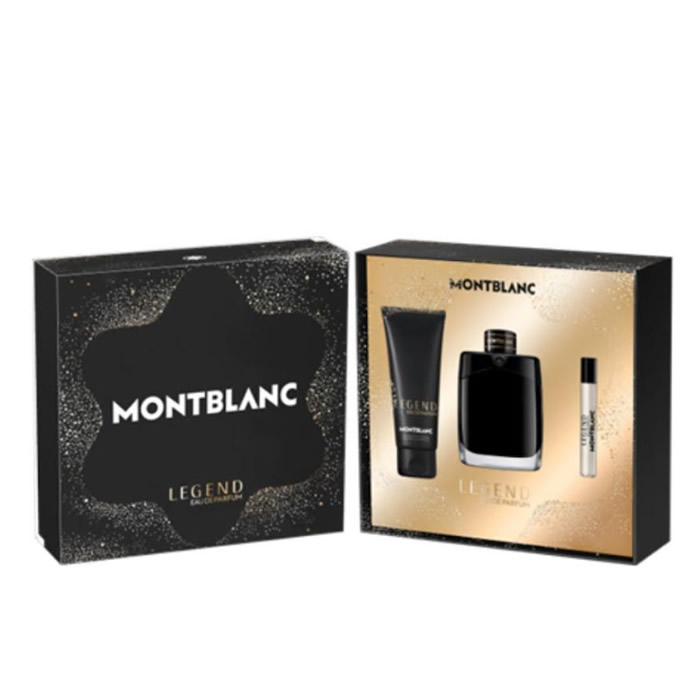 3386460139298_1 Montblanc Legend Eau De Perfume Spray 100ml Set 3 Pieces - Image 1