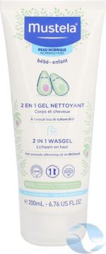 2in1 Cleansing Gel Normal Skin By Mustela 200 Ml - Image 2
