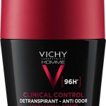 Vichy Homme Deodorant Clinical Control 96U 50ml tegen overmatige transpiratie - roller 50ml - ook voor een gevoelige huid