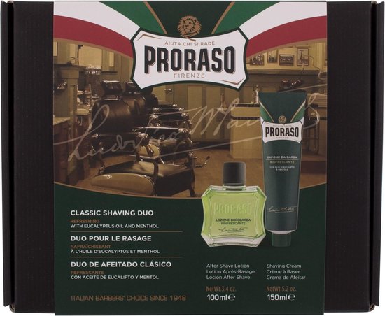 550x452-51 Shaving Set Proraso Afeitado Clásico Rinfrescante Lote Refreshing 2 Pieces - Image 1