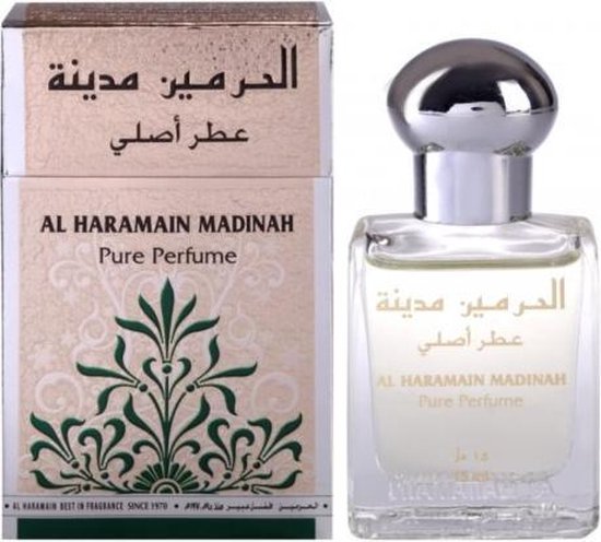 550x496-100 Al Haramain Madinah Pure Perfume 15ml - Image 1
