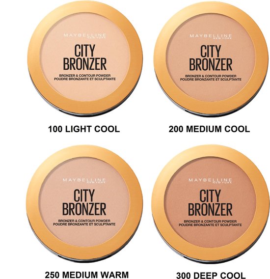 550x568-43 Maybelline New York - City Bronzer & Contour Powder - 200 Medium Cool - Bronzing en Contouring Poeder - 51,4 gr. - Image 1