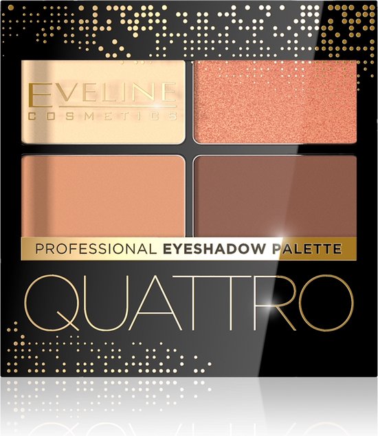 550x634-44 Eveline - Quattro Professional Eyeshadow Palette Eyeshadow 01 7.2G - Image 1